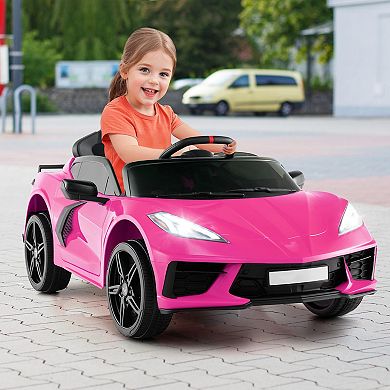 12V Electric Kids Ride On Car Licensed Chevrolet Corvette C8 with Remote Control Ages 3+ Years Old