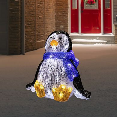 Northlight LED Lighted Commercial Grade Acrylic Baby Penguin Christmas Display Decoration