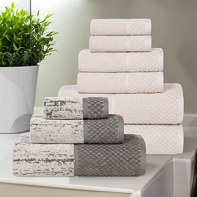 SUPERIOR 9-pc. Lodie Cotton Plush Absorbent Bath Towel Set