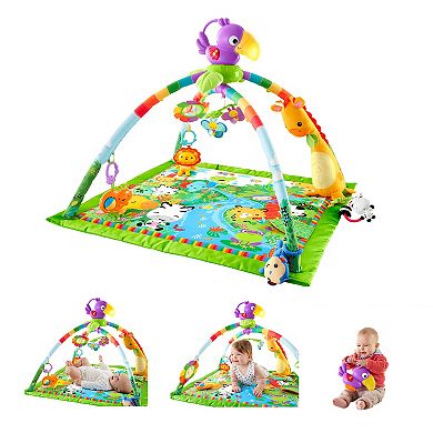 Fisher-Price Rainforest Music & Lights Deluxe Baby Gym Play Mat