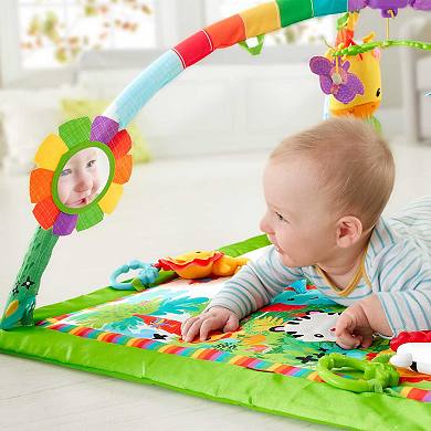 Fisher-Price Rainforest Music & Lights Deluxe Baby Gym Play Mat