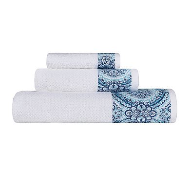 Superior 3-pc. Medallion Cotton Jacquard Textured Towel Set