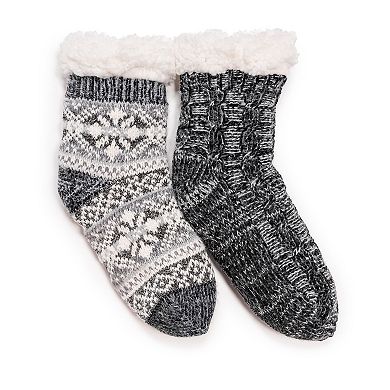 Women's MUK LUKS 2-pk. Chenille Cabin Socks