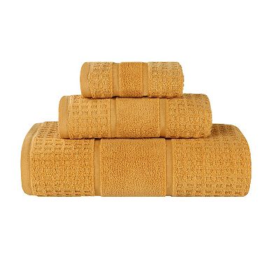 SUPERIOR 3-pc. Zero Twist Cotton Waffle Honeycomb Plush Towel Set