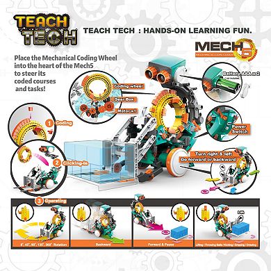 Elenco Teach Tech Mech 5 Mechanical Coding Robot