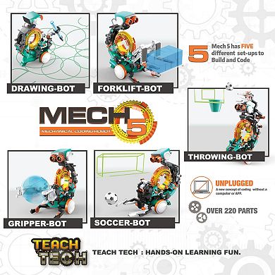 Elenco Teach Tech Mech 5 Mechanical Coding Robot