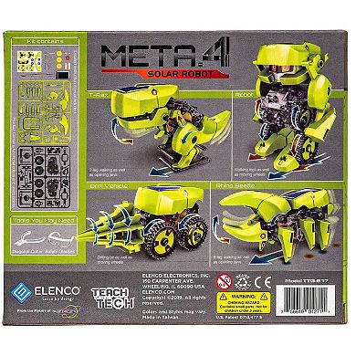 Elenco Teach Tech Meta.4 Transforming Robot STEM Solar Toy