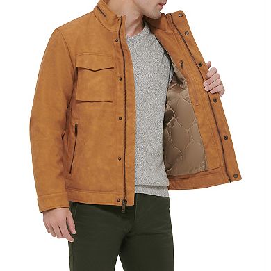 Men's Dockers?? Faux Leather Military Jacket