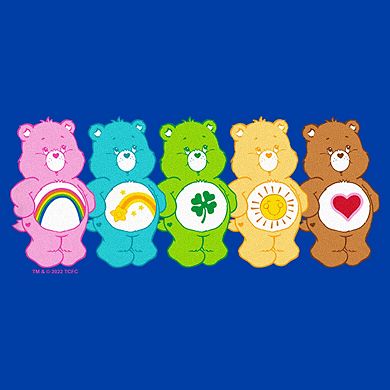 Care Bears Colorful Bears Line Up Toddler Tee