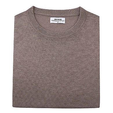 Tom Baine Men's Cashmere Feel Slim Fit Crew Neck Sweater