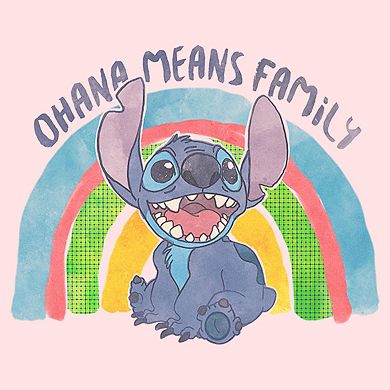 Lilo & Stitch Ohana Means Family Watercolor Toddler Tee