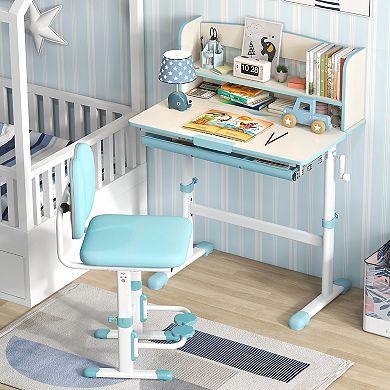 Height Adjustable Kids Study Desk With Tilt Desktop