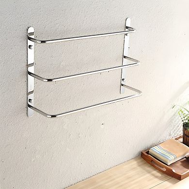 Hand Polishing Finished Wall Mounted Multilayer Towel Bars and Rack, Bathroom Accessories