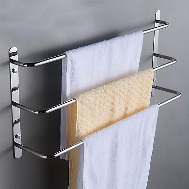 Hand Polishing Finished Wall Mounted Multilayer Towel Bars and Rack, Bathroom Accessories