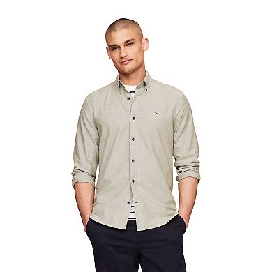 Men's Tommy Hilfiger Flex Oxford Custom-Fit Button-Down Shirt