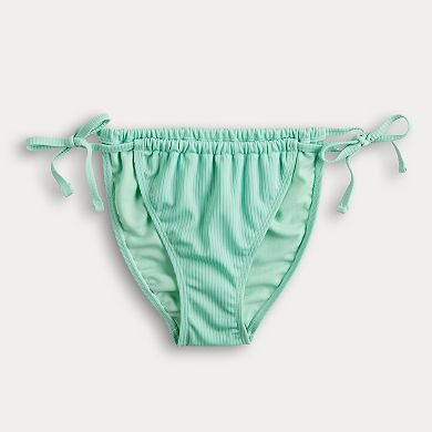 Juniors' Ninety-Nine° Tunnel Side-Tie Bikini Bottoms