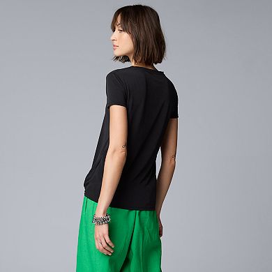 Women's Simply Vera Vera Wang Side Tie Tee