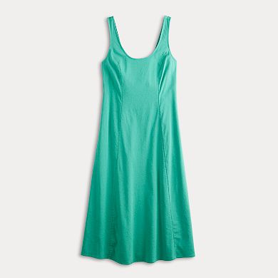 Petite LC Lauren Conrad Princess Seam Tank Midi Dress