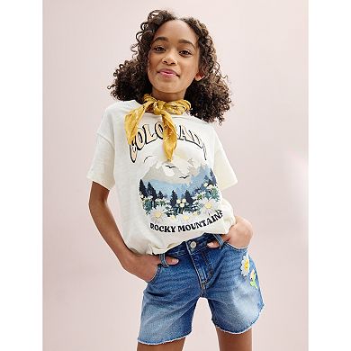 Girls 7-20 SO® Boxy Graphic Tee in Regular & Plus