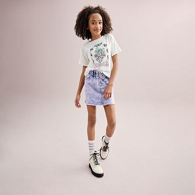 Girls 6-20 SO® Short Sleeve Boxy Graphic Tee in Regular & Plus Size