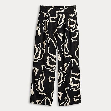 Women's Nine West Soft Pull On Wide Leg Pants