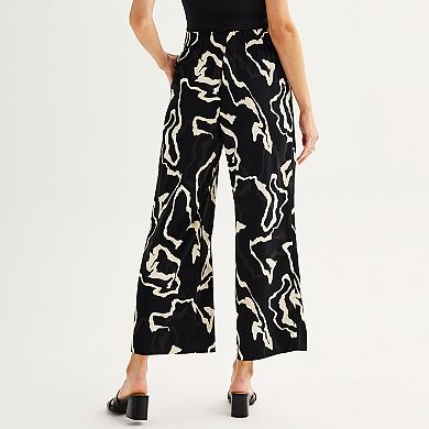 Women's Nine West Soft Pull On Wide Leg Pants