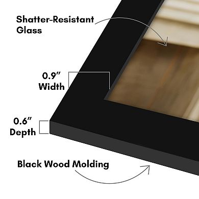 Americanflat Wood & Glass Gallery Frame