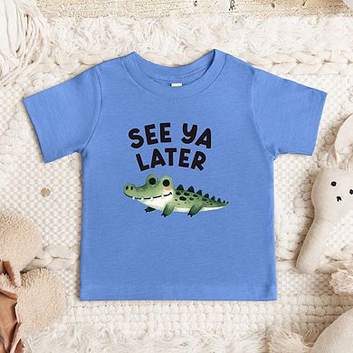 See You Later Alligator Toddler Short Sleeve Graphic Tee