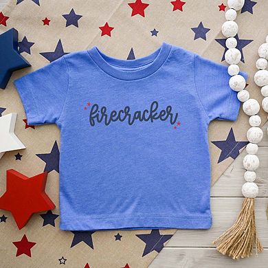 Firecracker Stars Toddler Short Sleeve Graphic Tee