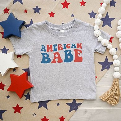 American Babe Stars Toddler Short Sleeve Graphic Tee