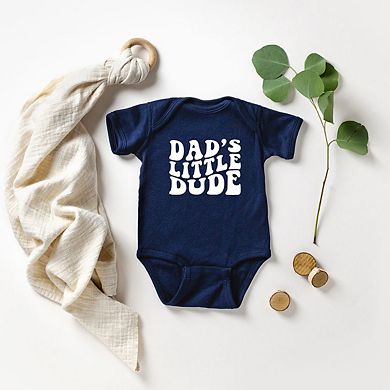 Dad's Little Dude Baby Bodysuit