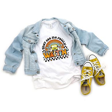 They See Me Rollin' Rainbow Toddler Short Sleeve Graphic Tee