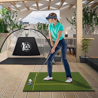 Realistic Artificial Grass Turf Mat for Indoor and Outdoor Golf Practice