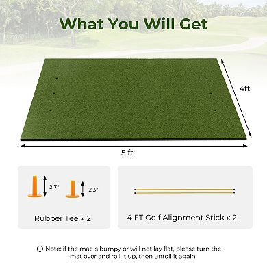 Realistic Artificial Grass Turf Mat for Indoor and Outdoor Golf Practice