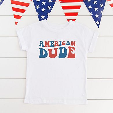 American Dude Toddler Short Sleeve Graphic Tee