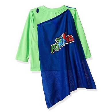 Pj Masks Toddler Boys Long Sleeve Pajamas With Cape