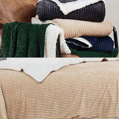 Brooklyn Loom Corduroy Tan Blanket