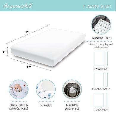 The Peanutshell 2-Pack Playard Sheets