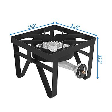 Versatile Outdoor Furnace with Adjustable Burner  Ideal for Hunting, Fishing, and Home Brewing