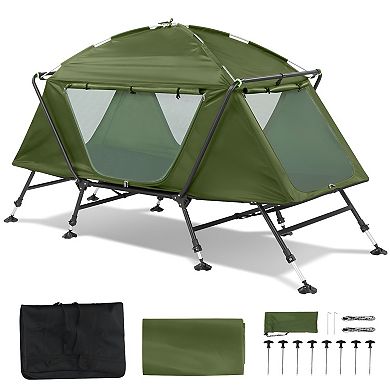 Stylish Modern Army Green Camping Tent For Outdoor Adventures