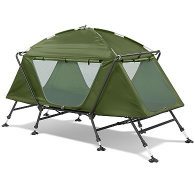 Stylish Modern Army Green Camping Tent For Outdoor Adventures