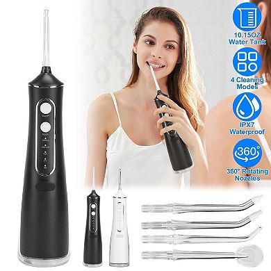 Portable Water Dental Flosser - Cordless Rechargeable Oral Irrigator, Waterproof, Teeth Cleaner