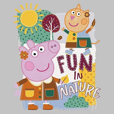 Peppa Pig Fun In Nature Embroidery Tee