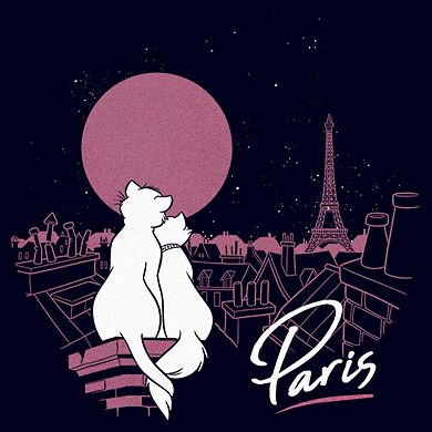 The Aristocats Duchess And Thomas Love In Paris Toddler Tee