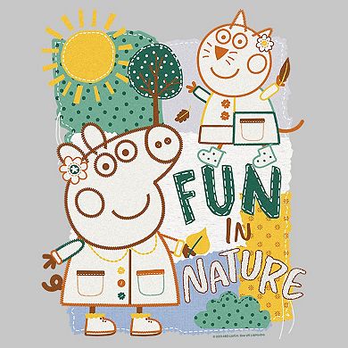 Peppa Pig Fun In Nature Embroidered Tee