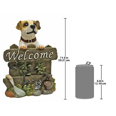 Jack Russell Terrier Dog Welcome Statue