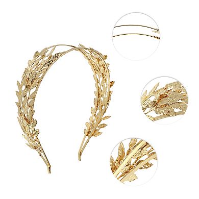 1 Pcs Elegant Wide Leaf Headband For Women For Girls