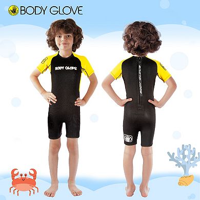 Body Glove Kids 2mm Back-zip Short Sleeve Wetsuit Fits