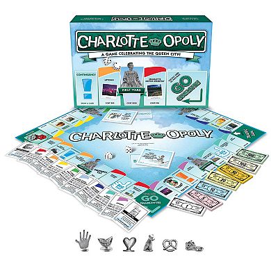 Late For The Sky: Charlotte-Opoly - City Themed Family Board Game