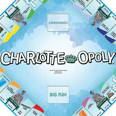 Late For The Sky: Charlotte-Opoly - City Themed Family Board Game